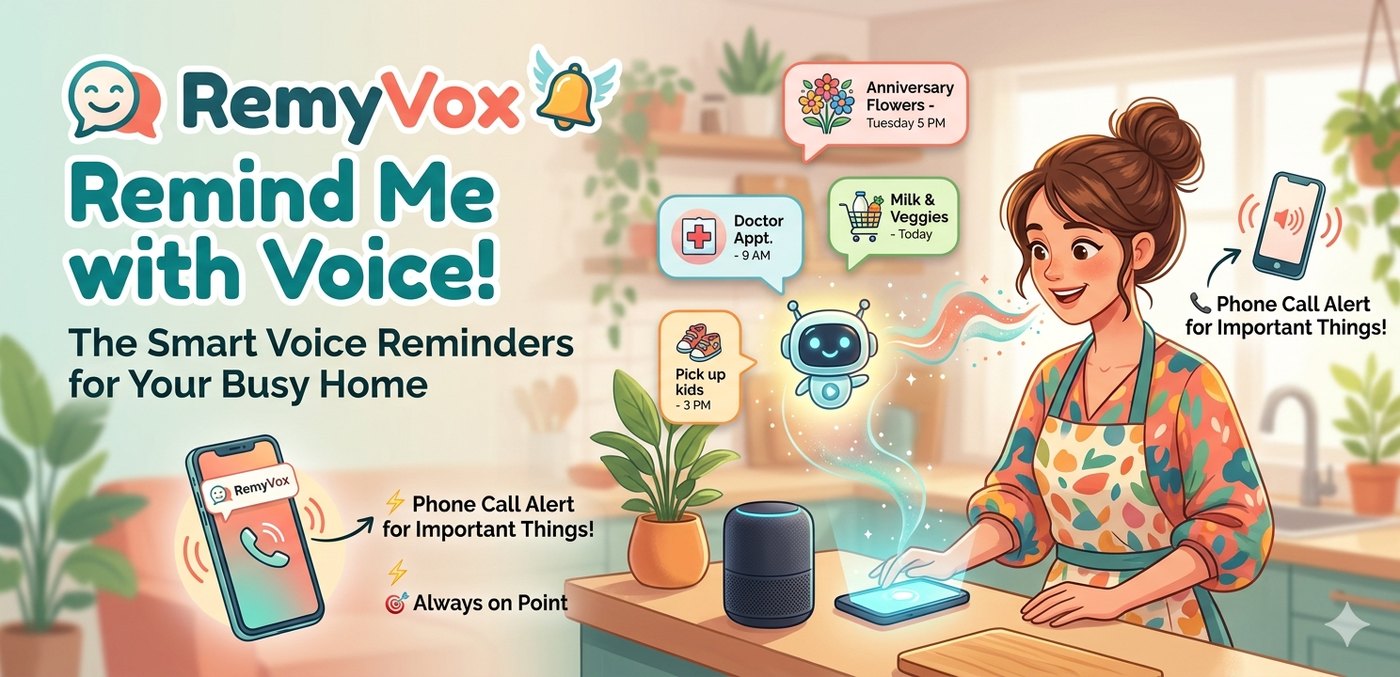 RemyVox — smart voice reminders for your busy home